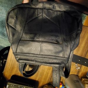 Navy Blue leather purse